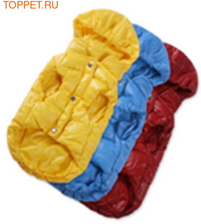 I's Pet Куртка-пуховик теплая, цвет бордовый, размер S (фото, вид 1)