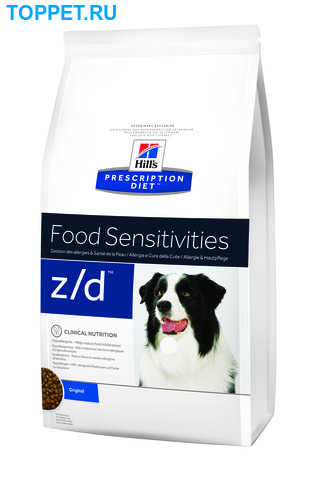 HILL'S Диета для собак Z/D Ultra лечение острых пищевых аллергий сух. (фото, вид 1)
