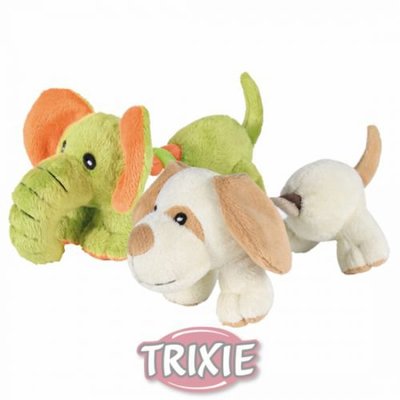 TRIXIE Игрушка для собак Слоненок или Щенок с канатом, плюшевый, 17,0см (фото, вид 1)
