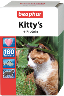 Beaphar Kittys Витамины для кошек Сердечки Протеин (фото, вид 1)