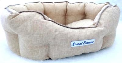 Бобровый дворик Лежак «СЛАДКИЙ СОН» Рогожка Овальный с бортиком с кантом (вид 2) Бобровый дворик Лежак «СЛАДКИЙ СОН» Рогожка Овальный с бортиком с кантом (фото, вид 2)