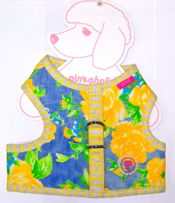 АНТ Pinkaholic Шлейка-жилетка для собак, размер M, L, желтый микс (фото, вид 1)
