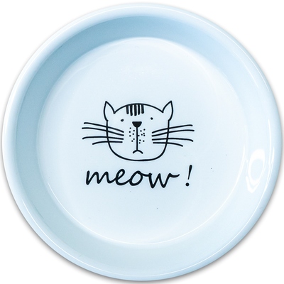 КерамикАрт Миска керамическая для кошек MEOW! 200 мл (фото, вид 3)