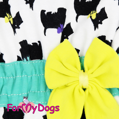 ForMyDogs Платье для собак из мягкого трикотажа, размер 16 (фото, вид 1)