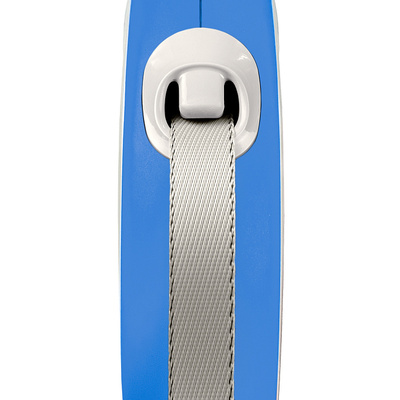 Flexi Рулетка NEW LINE Comfort L (до 60 кг) лента 5 м серый/синий (фото, вид 2)