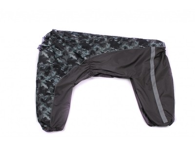 ZooAvtoritet Дождевик для крупных собак серый/серый камуфляж, размер 8XL, спина 75см ZooAvtoritet Дождевик для крупных собак серый/серый камуфляж, размер 8XL, спина 75см