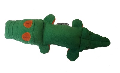 Osso Fashion Игрушка для собак из флиса Крокодил с "неубиваемой" пищалкой 38,0х 8,0 см (фото)