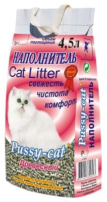 Pussy-cat Наполнитель для кошачьего туалета древесный