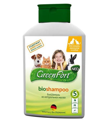 Грин Форт БиоШампунь для кошек, кроликов и собак от эктопаразитов 380мл Грин Форт БиоШампунь для кошек, кроликов и собак от эктопаразитов 380мл