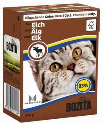 Bozita Консервы для кошек кусочки в желе с мясом Лося 370г