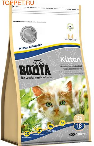 Bozita Для котят и беременных кошек с курицей, лососем и рисом, сух.400гр