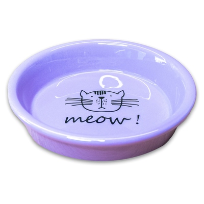 КерамикАрт Миска керамическая для кошек MEOW! 200 мл (фото)