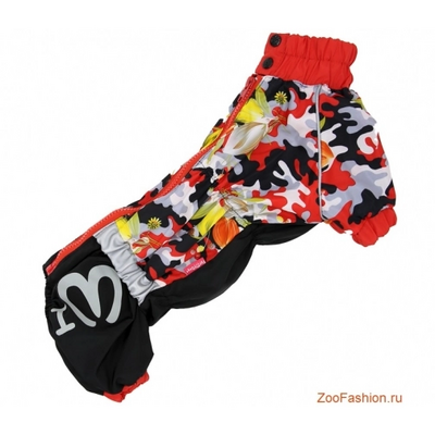 ForMyDogs Дождевик для таксы камуфляж, модель для девочек, размер ТМ1 ForMyDogs Дождевик для таксы камуфляж, модель для девочек, размер ТМ1
