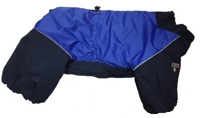 LifeDog Комбинезон для больших собак, синий/черный, размер 4XL, спина 55см