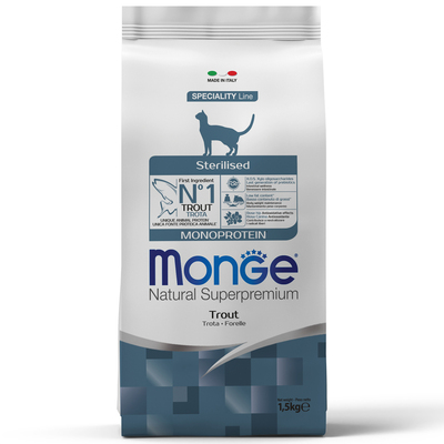 MONGE Cat Monoprotein Sterilised Trout       1,5  ()