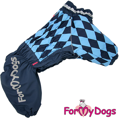 ForMyDogs Комбинезон для собак синий для мальчиков, размер С2, С3 (фото)