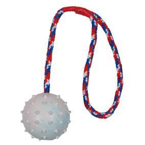 TRIXIE Игрушка для собак Мяч на веревке резиновый, 6,0см