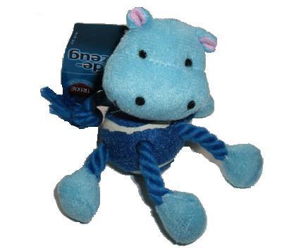 TRIXIE Игрушка для собак веревочная с теннисным мячом Бегемот 14см TRIXIE Игрушка для собак веревочная с теннисным мячом Бегемот 14см