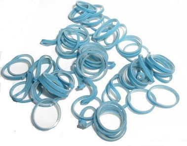 Lainee Резинки для собак латексные размер M голубые, 50 шт. в упаковке