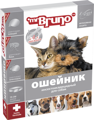 М.Бруно Expert Ошейник инсетоакарицидный для собак ( от блох, вшей, клещей) 75см М.Бруно Expert Ошейник инсетоакарицидный для собак ( от блох, вшей, клещей) 75см