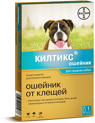 Bayer Килтикс ошейник от блох и клещей для средних собак (53см)