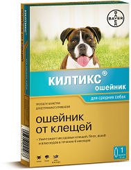 Bayer Килтикс ошейник от блох и клещей для средних собак (53см) Bayer Килтикс ошейник от блох и клещей для средних собак (53см)