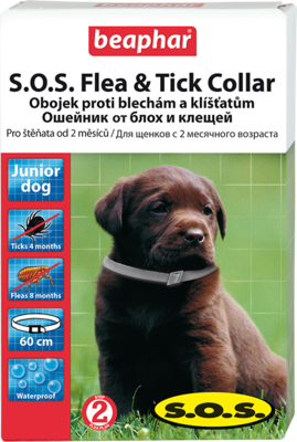 Beaphar S.O.S. Flea&amp;Tick Collar Puppy - Ошейник от блох для щенков с 6-ти недельного возраста