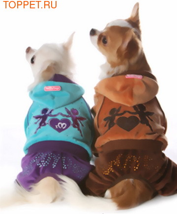 ForMyDogs Костюм для маленьких собак велюровый коричневый, модель для мальчиков, размер 10 ForMyDogs Костюм для маленьких собак велюровый коричневый, модель для мальчиков, размер 10