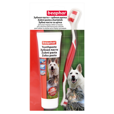 Beaphar PET-A-DENT Toothpaste+ brush зубная паста с щеткой