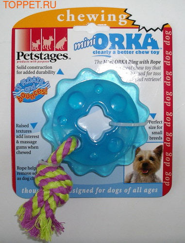 Petstages Игрушка mini Oрка кольцо с канатом Petstages Игрушка mini Oрка кольцо с канатом