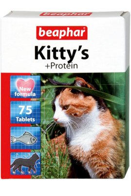 Beaphar Kittys Витамины для кошек Сердечки Протеин (фото)