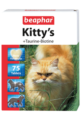 Beaphar Kittys Витамины для кошек Сердечки Таурин+Биотин