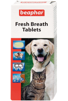 Beaphar Fresh Breath Tablets таблетки для собак и кошек от неприятного запаха из пасти 40таб