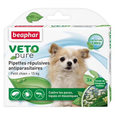 Beaphar БиоКапли для собак мелких пород &lt; 15кг от блох и клещей 3 пипетки