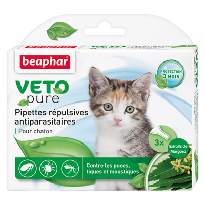 Beaphar БиоКапли для котят от блох и клещей 3 пипетки