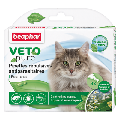 Beaphar БиоКапли для кошек от блох и клещей 3 пипетки