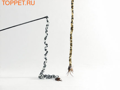 Beeztees Игрушка для кошек Удочка с хвостом сафари, в ассорт. 70см Beeztees Игрушка для кошек Удочка с хвостом сафари, в ассорт. 70см