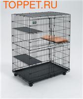 MidWest Клетка для кошек &quot;Cat Cage&quot; 91.4х58.5х127м черная (фото)