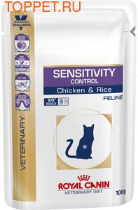 Royal Canin Sensitivity Control пауч для кошек с пищевой непереносимостью Цыпленок/Рис 100гх12шт
