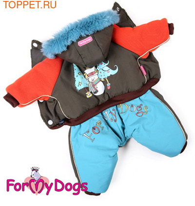 ForMyDogs Комбинезон на синтепоне и меховой подкладке, модель для мальчиков, размер 8 ForMyDogs Комбинезон на синтепоне и меховой подкладке, модель для мальчиков, размер 8