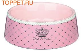 TRIXIE Миска для собак "Princess", 1 л/20 см, керамика, розовая (фото)