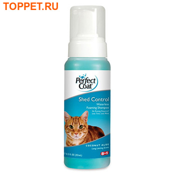 8 in 1 Perfect Coat Waterless Cat Shampoo Spray (Pump Spray) Шампунь-спрей без смывания, 236мл, для кошек