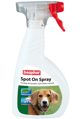 Beaphar Spot On Spray Спрей для щенков и собак от блох и клещей 400мл Beaphar Spot On Spray Спрей для щенков и собак от блох и клещей 400мл