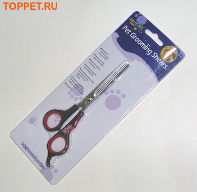 Hello Pet Ножницы филировочные односторонние, 17см, смещенные кольца Hello Pet Ножницы филировочные односторонние, 17см, смещенные кольца