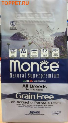 MONGE Dog GRAIN FREE        c   , .