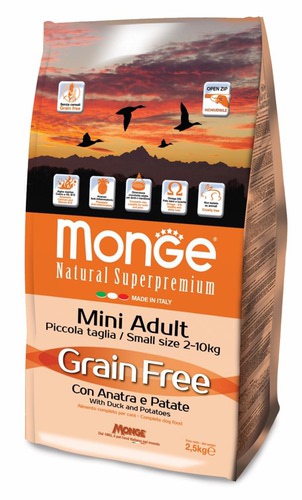 MONGE Monge Dog GRAIN FREE Mini          2,5 