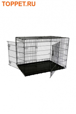 Papillon    2 , 107*68*75 ,  (Wire cage black 2 doors) 151207