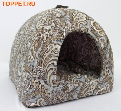 Бобровый дворик Домик лежак для кошек и собачек, расцветка "Огурцы" Бобровый дворик Домик лежак для кошек и собачек, расцветка "Огурцы"