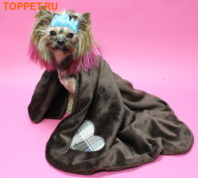 LuxDog Пледик Браун, 70х75см, шоколад