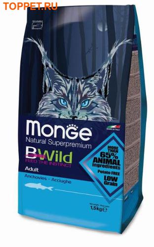 MONGE Bwild Cat Anchovies       1,5 